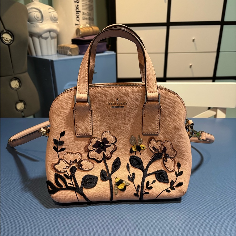 Kate Spade Blush Pink Floral Satchel